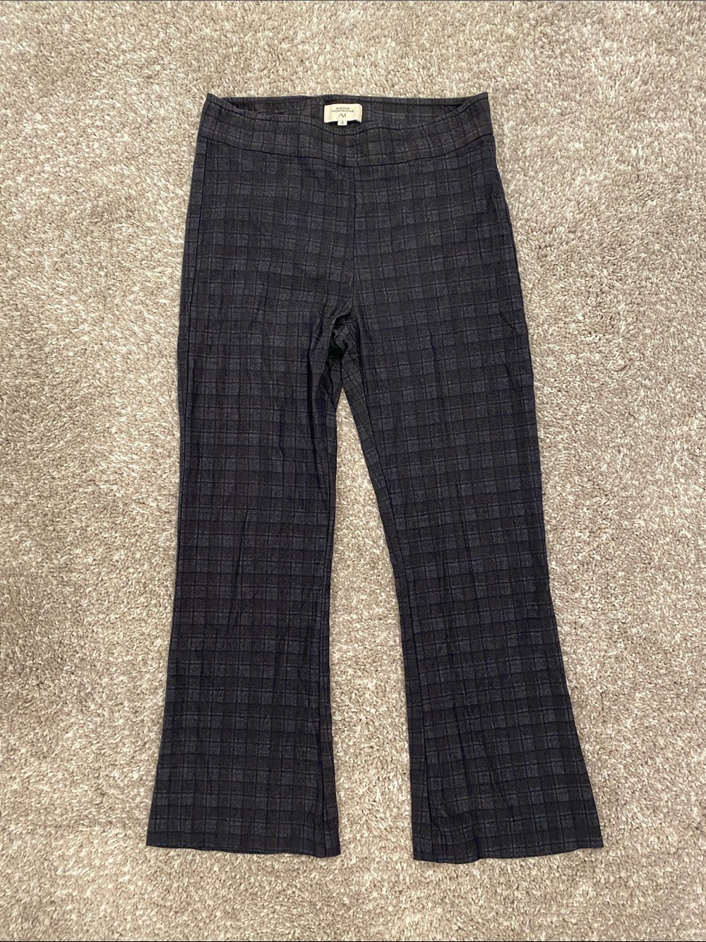 Avenue Montaigne Plaid Navy Pants